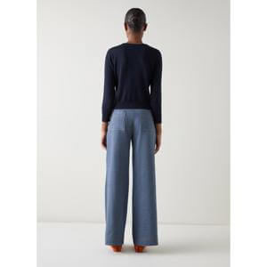 L.K. Bennett  Lottie Navy Buttoned Cardigan